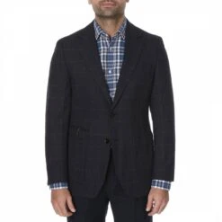 Blazona Navy Check Blazona Travel Blazer