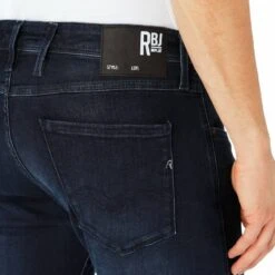 Replay Indigo Anbass Slim Stretch Jeans -Schmuddelwedda 16357921 4