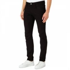Replay Black Anbass Slim Stretch Jeans