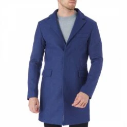 Blue Bowie Wool Blend Coat -Schmuddelwedda 16589993 1