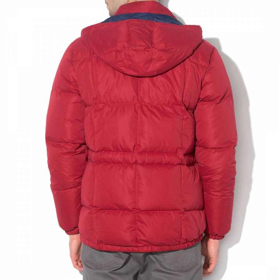 Hackett London Red Nylon Puffa Jacket 2 Hackett London Red Nylon Puffa Jacket - Image 2