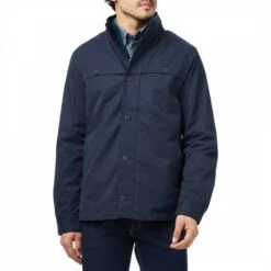 Navy Denton Jacket