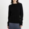 Black Round Neck Cashmere Jumper