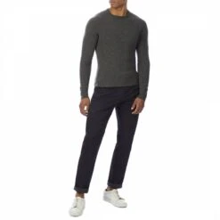 Charcoal Round Neck Cashmere Jumper -Schmuddelwedda 16800784 3