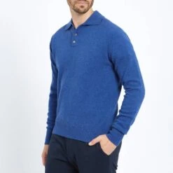 Blue Polo Cashmere Jumper