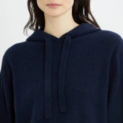 Navy Leo Cashmere Hoodie -Schmuddelwedda 16800826 3 1