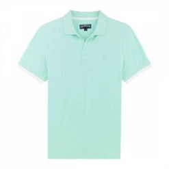 Vilebrequin Mint Pique Cotton Polo Top
