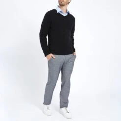 Black V Neck Cashmere Jumper -Schmuddelwedda 17081792 7