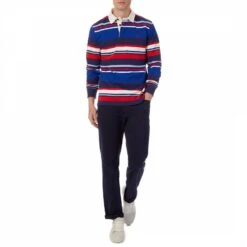 Multi Stripe Cotton Rugby Top -Schmuddelwedda 17121091 3