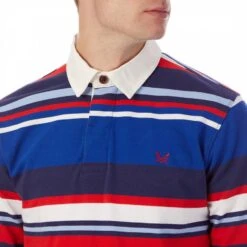 Multi Stripe Cotton Rugby Top -Schmuddelwedda 17121091 4