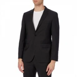 Hugo Black James Wool Suit Jacket