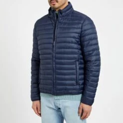 Navy Padded Lightweight Jacket