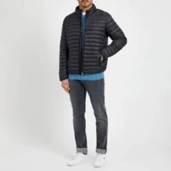 Black Padded Lightweight Jacket -Schmuddelwedda 17271209 23