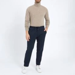 Light Brown Roll Neck Cashmere Jumper -Schmuddelwedda 17396878 7