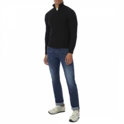 Black Half Zip Cashmere Jumper 6 Black Half Zip Cashmere Jumper -Schmuddelwedda 17396890 3