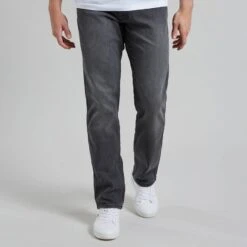 Wrangler Grey Greensboro Regular Stretch Jeans