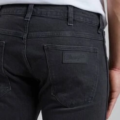 Wrangler Charcoal Grey Bryson Skinny Stretch Jeans -Schmuddelwedda 17403008 8