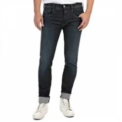 Replay Indigo Anbass Hyperflex Slim Jeans