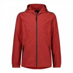 Red Cotton Blend Hooded Jacket -Schmuddelwedda 17491860 3