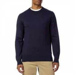 Navy Crew Neck Jumper