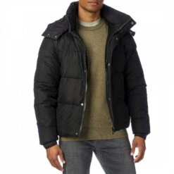 Black Brixton Puffer Jacket