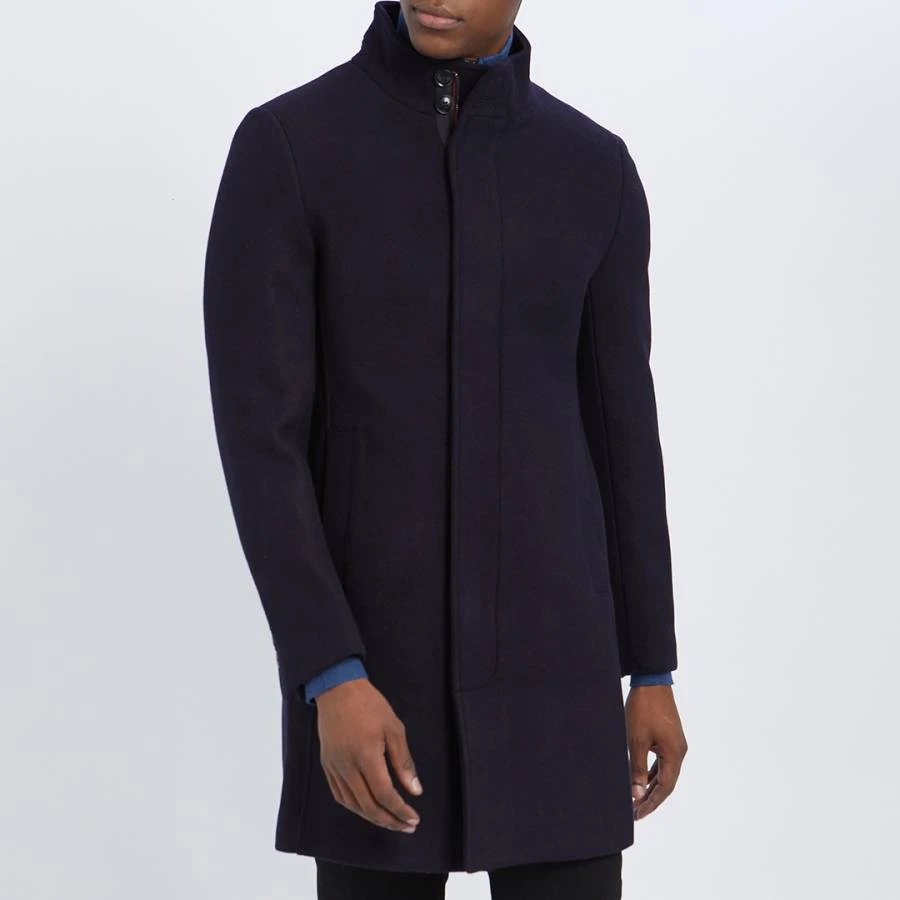 Navy Classic Wool Blend Coat 1 Navy Classic Wool Blend Coat
