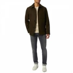 Khaki Tony Wool Blend Overshirt -Schmuddelwedda 17523032 3