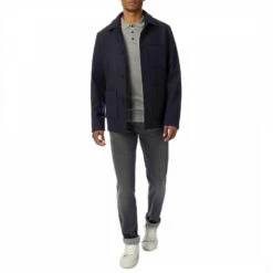 Navy Tony Wool Blend Overshirt -Schmuddelwedda 17523038 3