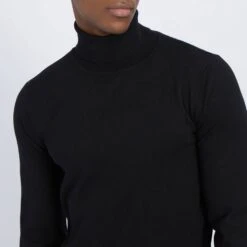 Black Roll Neck Jumper -Schmuddelwedda 17523050 4