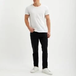 7 For All Mankind Black Slimmy Tapered Stretch Jeans -Schmuddelwedda 17532190 3