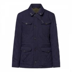 Hackett London Navy Fenton Quilted Water Resistance Jacket -Schmuddelwedda 17555953 3