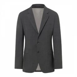 Hackett London Grey Travel Zip Out Tailored Wool Blend Blazer -Schmuddelwedda 17555987 4