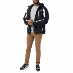GEOGRAPHICAL NORWAY Black Full Zip Waterproof Ski Jacket -Schmuddelwedda 17598628 4