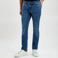 7 For All Mankind Blue Ronnie Comfort Luxe Skinny Stretch Jeans