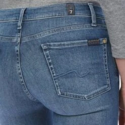 7 For All Mankind Mid Blue The Skinny Stretch Jeans -Schmuddelwedda 17663708 3