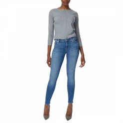 7 For All Mankind Mid Blue The Skinny Stretch Jeans -Schmuddelwedda 17663708 4 1