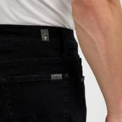 7 For All Mankind Black Slimmy Comfort Luxe Stretch Jeans -Schmuddelwedda 17663740 4