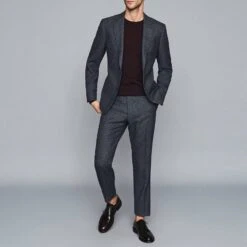 Reiss Dark Red Wessex Crew Neck Wool Jumper 6 Reiss Dark Red Wessex Crew Neck Wool Jumper -Schmuddelwedda 17670306 3