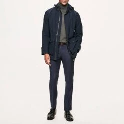 Hackett London Navy Travel Wool Blend Jacket -Schmuddelwedda 17684881 3