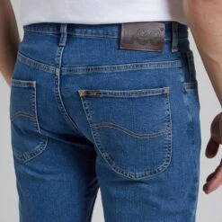 Dark Blue Brookyln Straight Stretch Jean -Schmuddelwedda 17698038 8