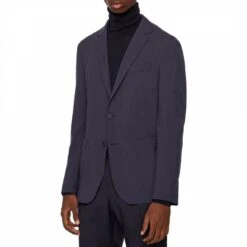 Boss Dark Blue Naden Wool Jacket