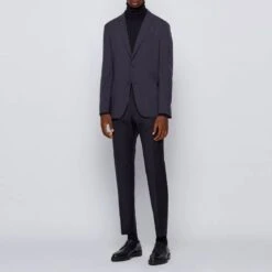 Boss Dark Blue Naden Wool Jacket -Schmuddelwedda 17712398 4