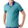 Vilebrequin Blue Colour Block Cotton Polo Top