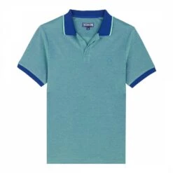 Vilebrequin Blue Colour Block Cotton Polo Top -Schmuddelwedda 17725428 3