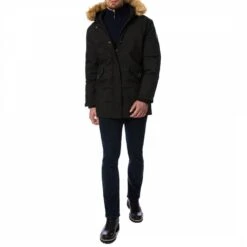 Black Full Zip Insulated Parka Jacket -Schmuddelwedda 17737343 14