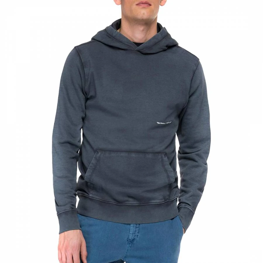 Replay Grey Not Ordinary Cotton Hoodie 1 Replay Grey Not Ordinary Cotton Hoodie