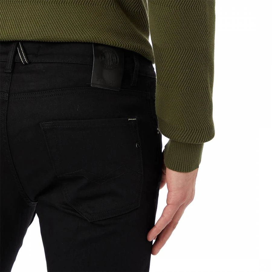 Replay Black Mickym Slim Stretch Jeans 4 Replay Black Mickym Slim Stretch Jeans - Image 4