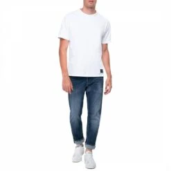 Replay Blue 573 Bio Grover Straight Stretch Jeans -Schmuddelwedda 17751008 3