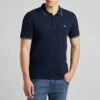 Navy Pique Cotton Polo