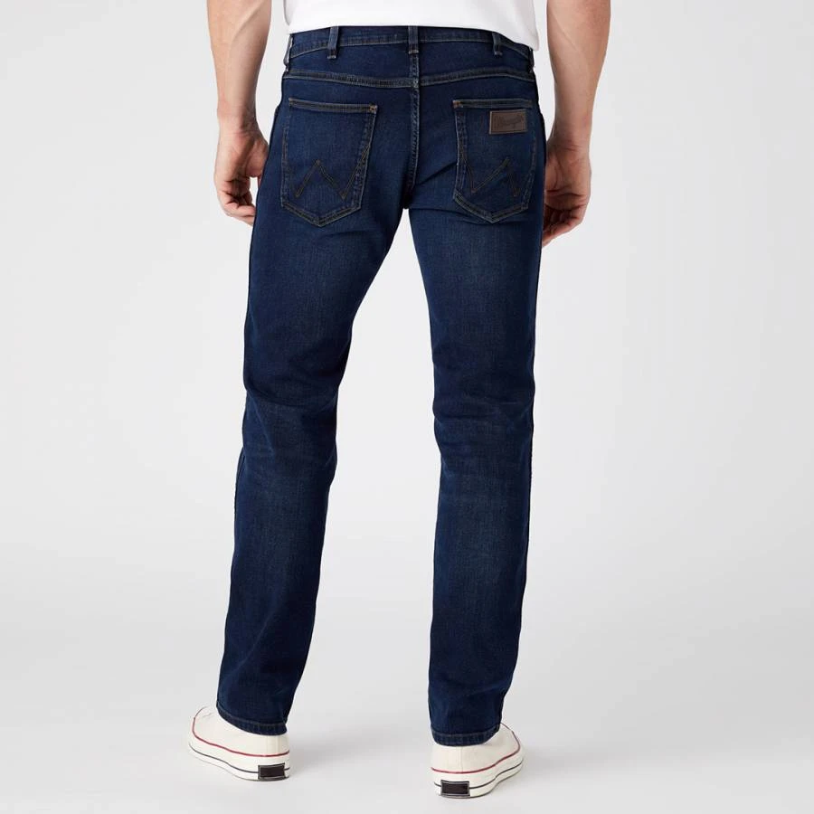 Wrangler Dark Blue Greensboro Straight Stretch Jean 2 Wrangler Dark Blue Greensboro Straight Stretch Jean - Image 2